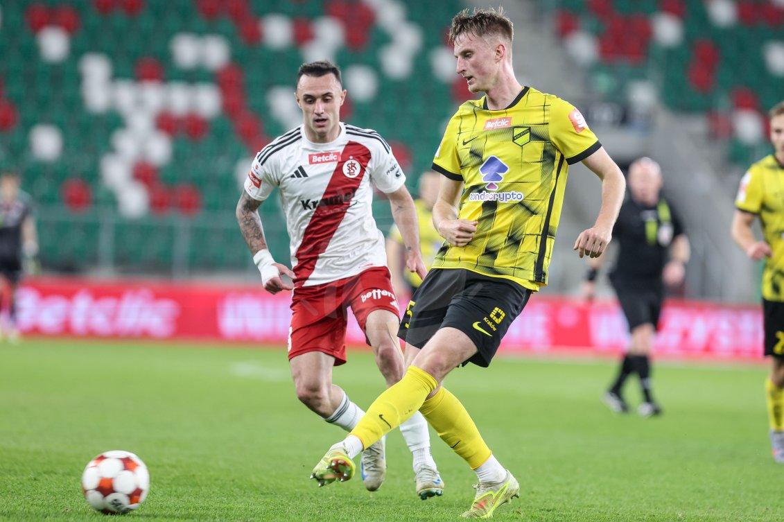 Sport: Betclic I liga. Wieczysta Krakow - LKS Lodz. - Agencja Fotograficzna